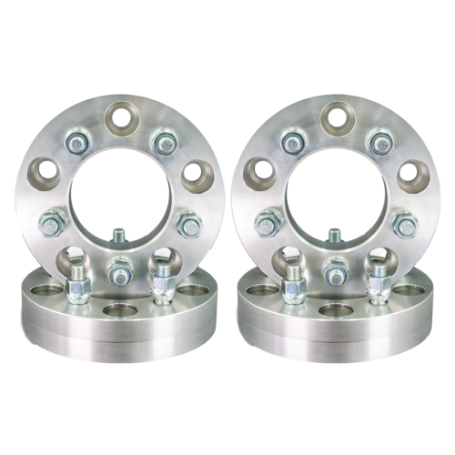 5x135 to 5x112 / 87.1mm US Wheel Hub Adapters 1.25" Thick 14x1.5 Lug Studs Billet x 4